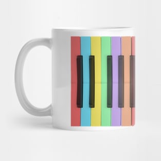 Rainbow Piano Mug